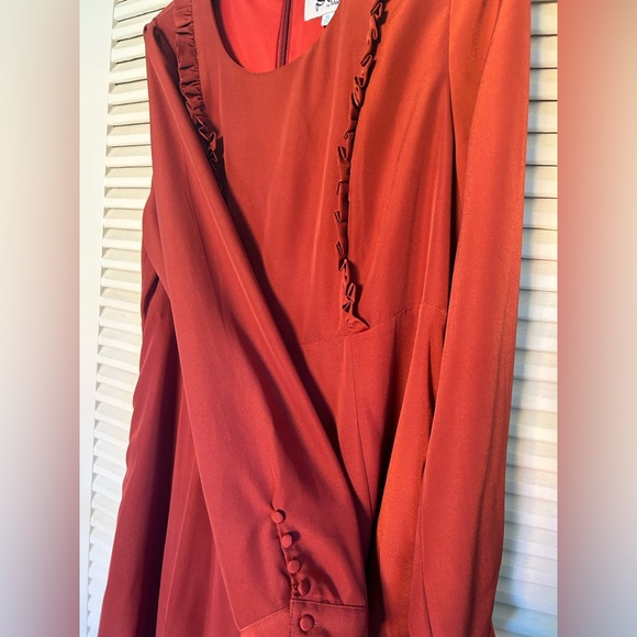 Rust colored ModCloth dress - Picture 3 of 4